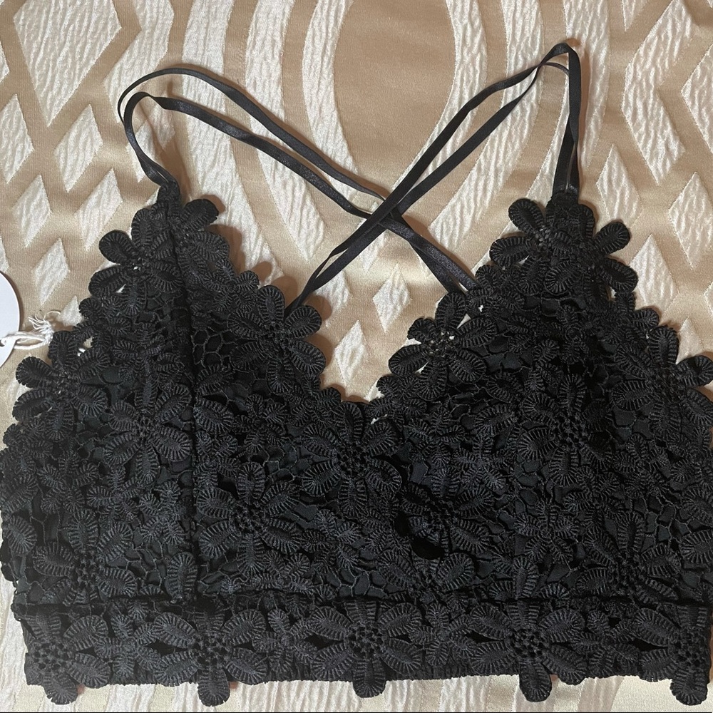 NWT black bralette